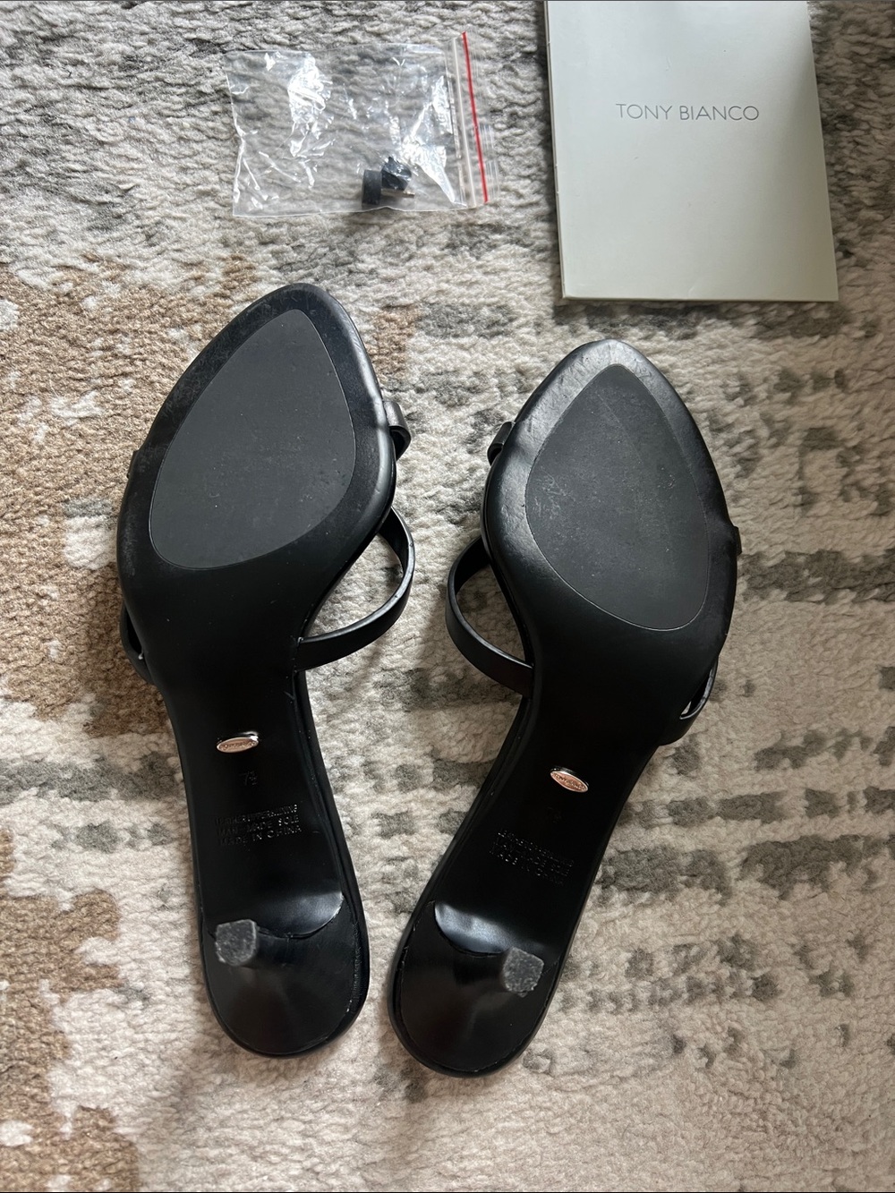 Tony Bianco Daisy Black Slide Mule - Picture 5 of 5